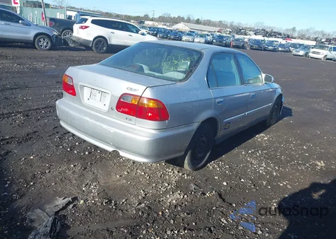 1999 Honda Civic Lx из США, поврежденный, VIN 2HGEJ6676XH553950